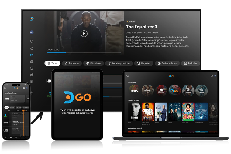 Viví DGO TV online y On Demand en todos tus dispositivos